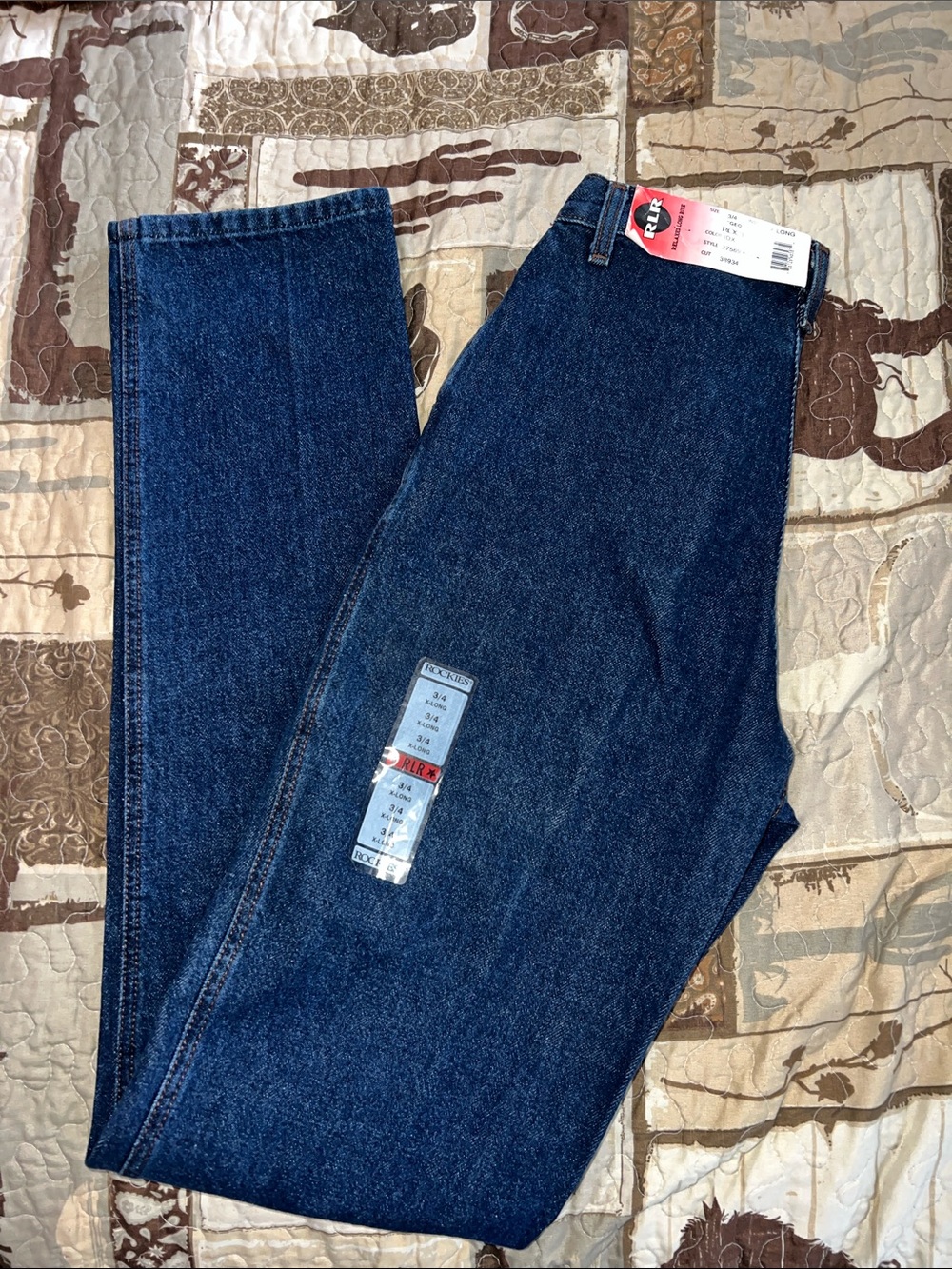 Rocky Mountain “Rockies” Bareback Jeans Relaxed Long Rise